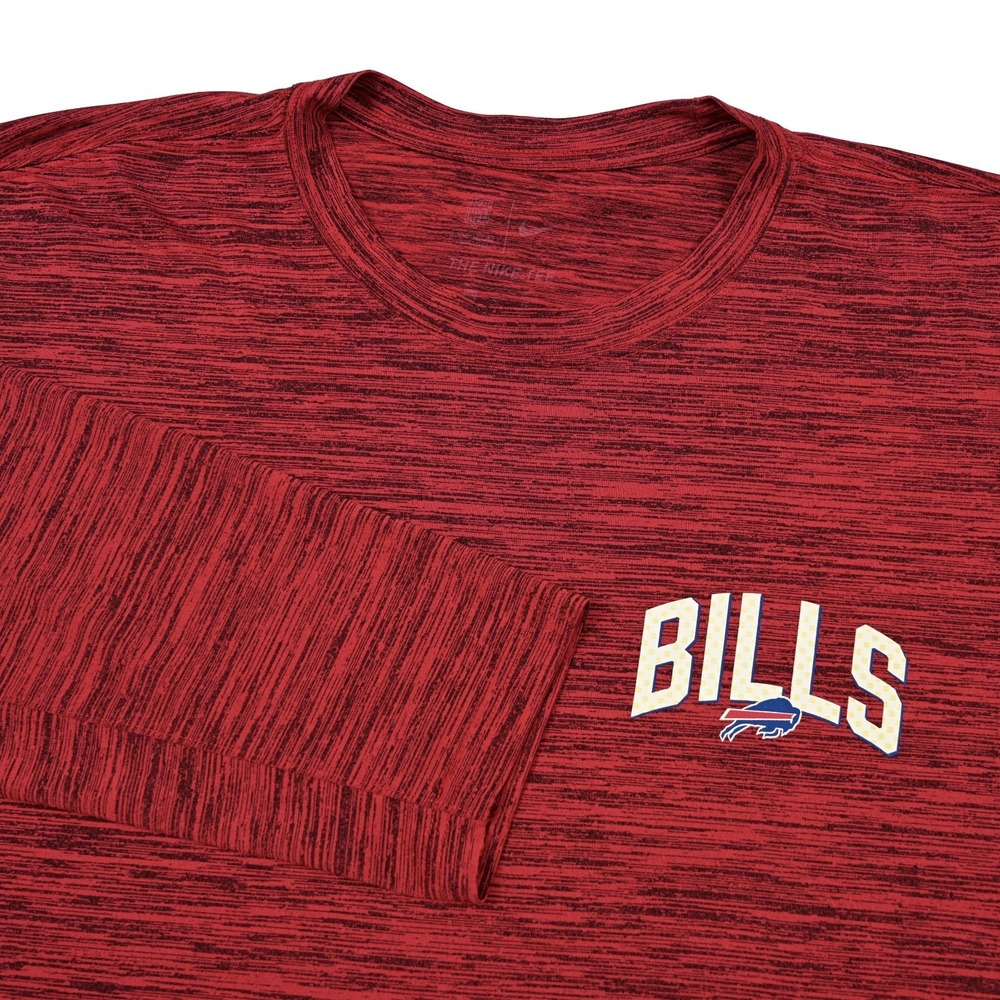Buffalo Bills Shirt Mens XL Red Nike Dri Fit On Field Sideline Performance NFL